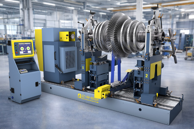 Turbine balancing machine BS-44-8000H Turbine balancing machine BS-44-8000H