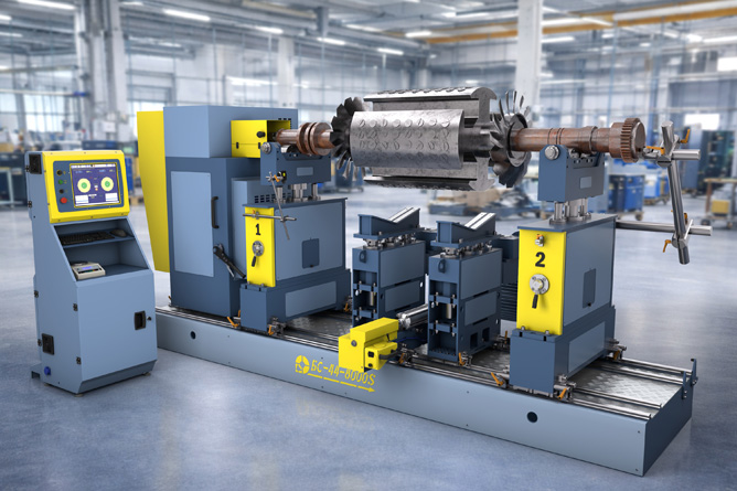 Above-resonance balancing machine BS-44-8000S