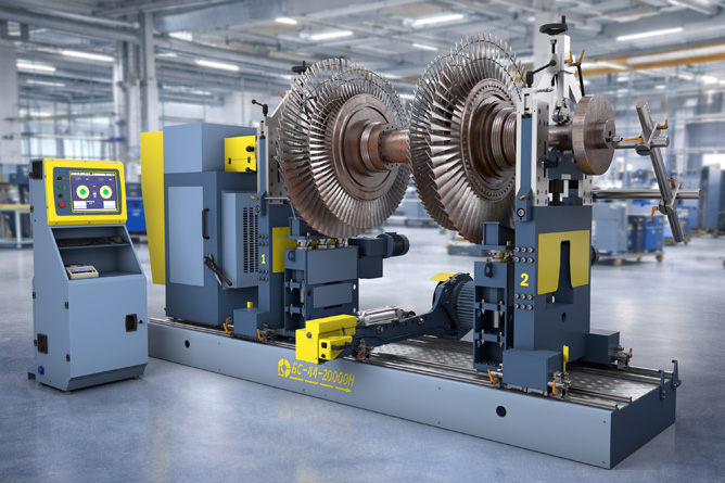 Turbine balancing machine BS-44-20000H Turbine balancing machine BS-44-20000H