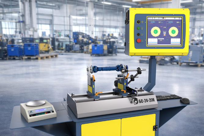 Drive shaft balancing machine BS-24-20H