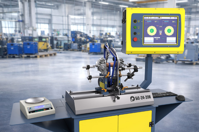 Turbine balancing machine BS-24-20H Turbine balancing machine BS-24-20H