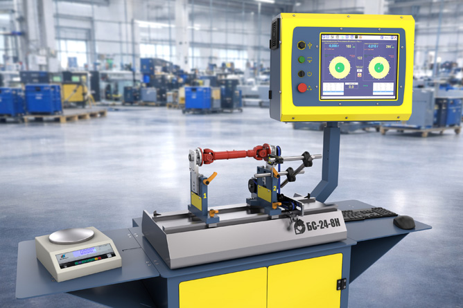 Drive shaft balancing machine BS-24-8H