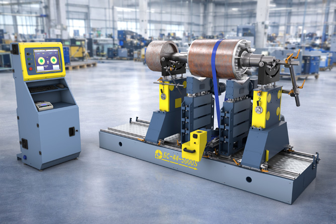 Above-resonance balancing machine BS-44-5000S