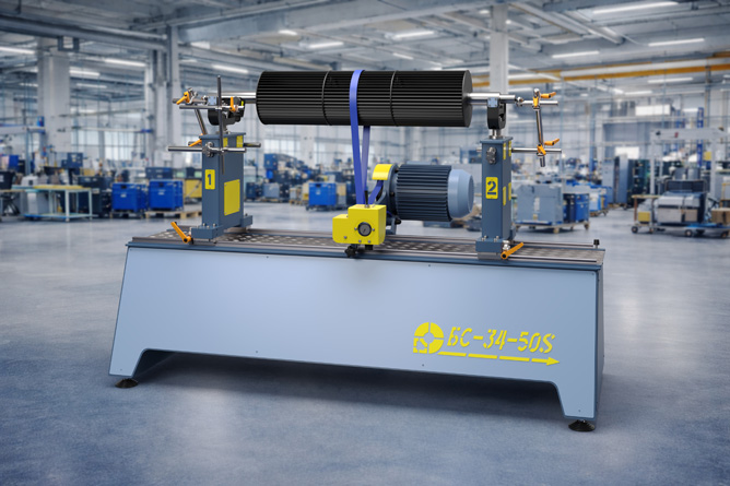 Above-resonance balancing machine BS-34-50S