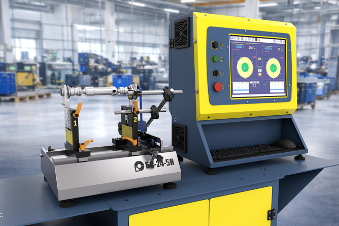 Drive shaft balancing machine BS-24-5H