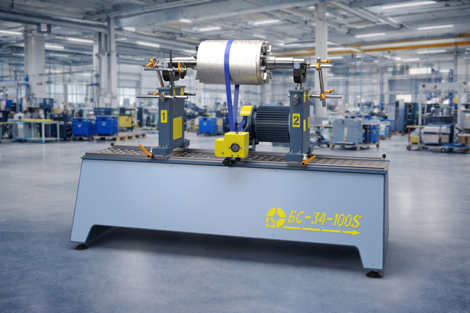 Above-resonance balancing machine BS-34-100S