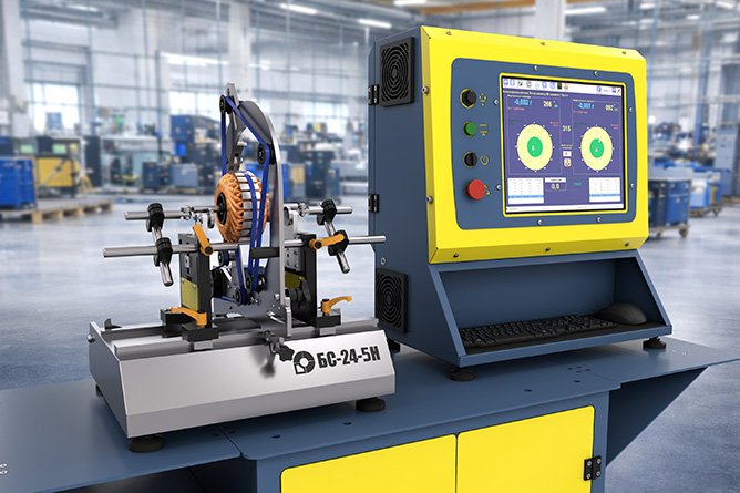 Electric motor balancing machine BS-24-5H