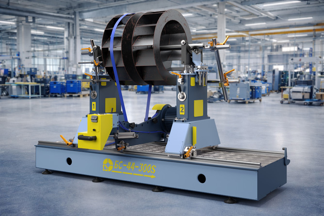 Above-resonance balancing machine BS-44-300S