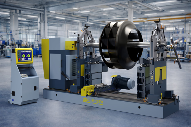Fan balancing machine BS-44-8000H