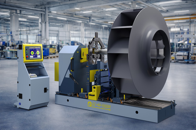 Fan balancing machine BS-44-5000H