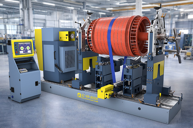 Electric motor balancing machine BS-44-8000H