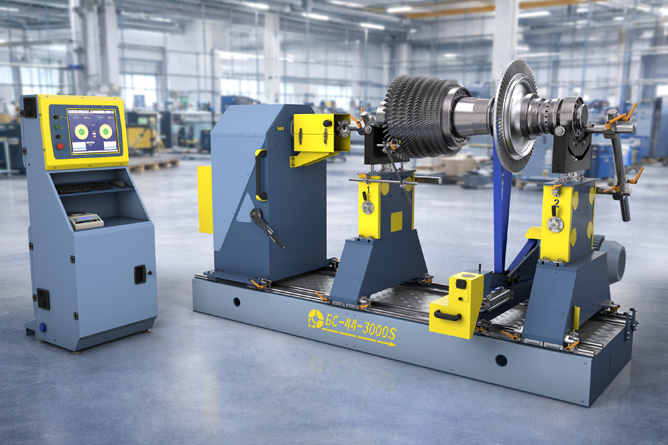 Above-resonance balancing machine BS-44-3000S