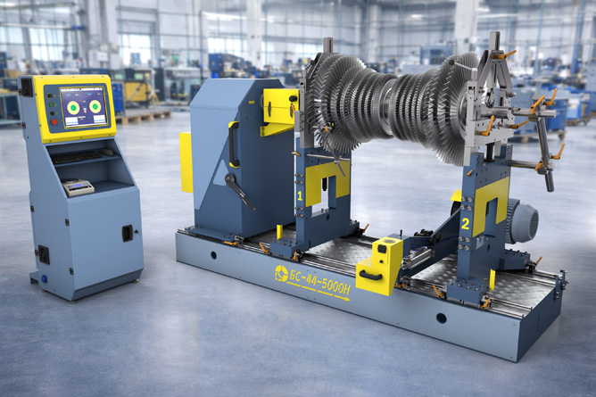 Turbine balancing machine BS-44-5000H Turbine balancing machine BS-44-5000H