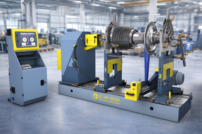 Turbine balancing machine BS-44-3000H Turbine balancing machine BS-44-3000H